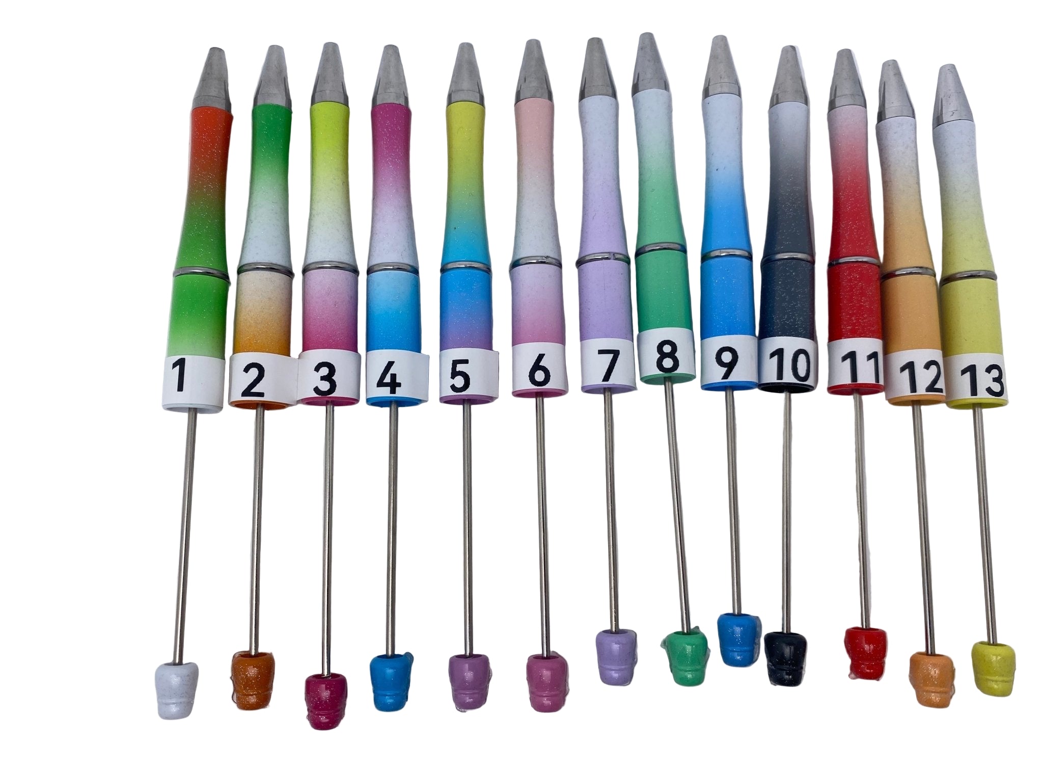 153A. Beadable DIY omber Gliter pen - Romo bead